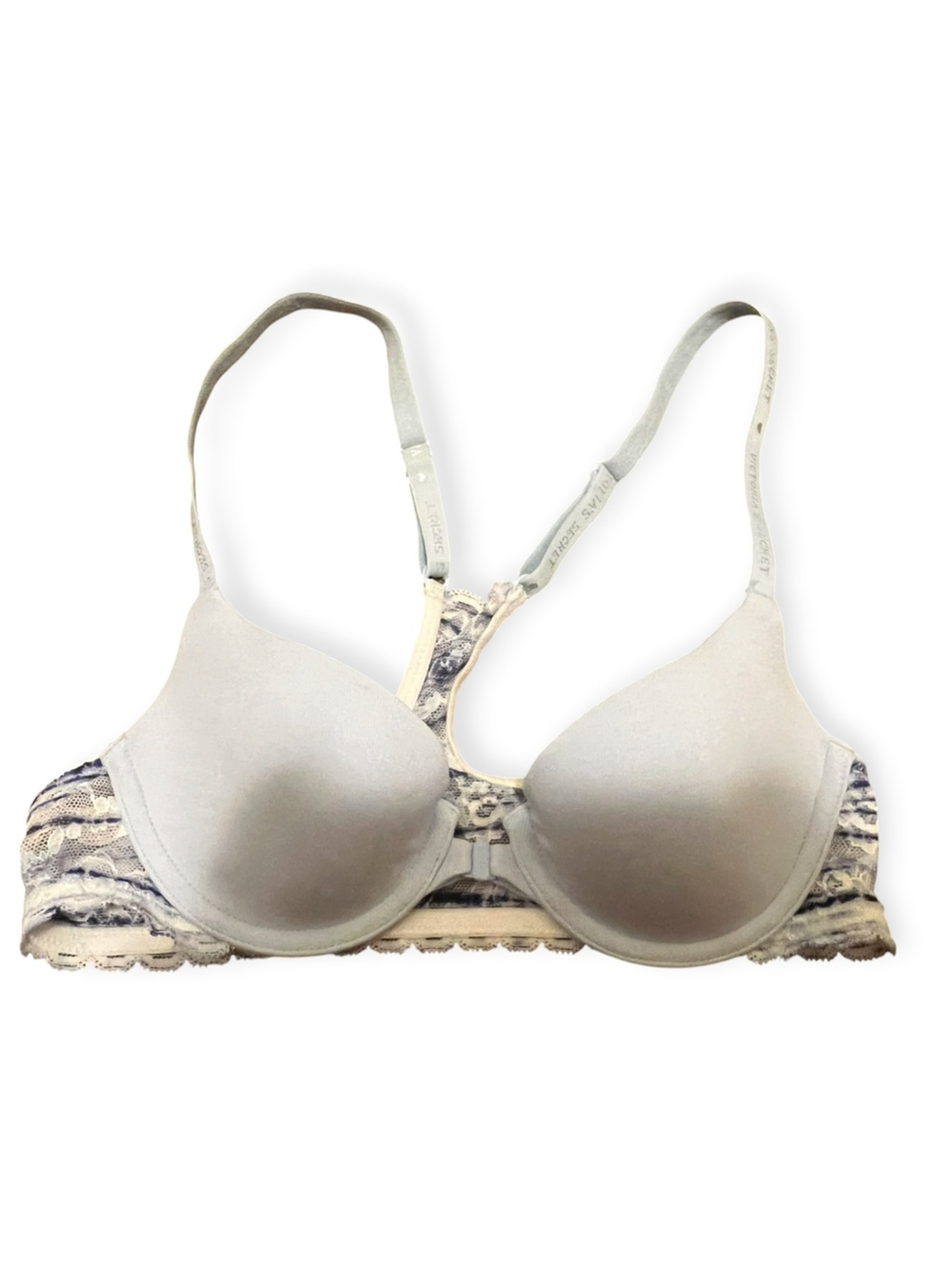 Victoria's Secret Push-Up Bra 32A Light Blue/Lace